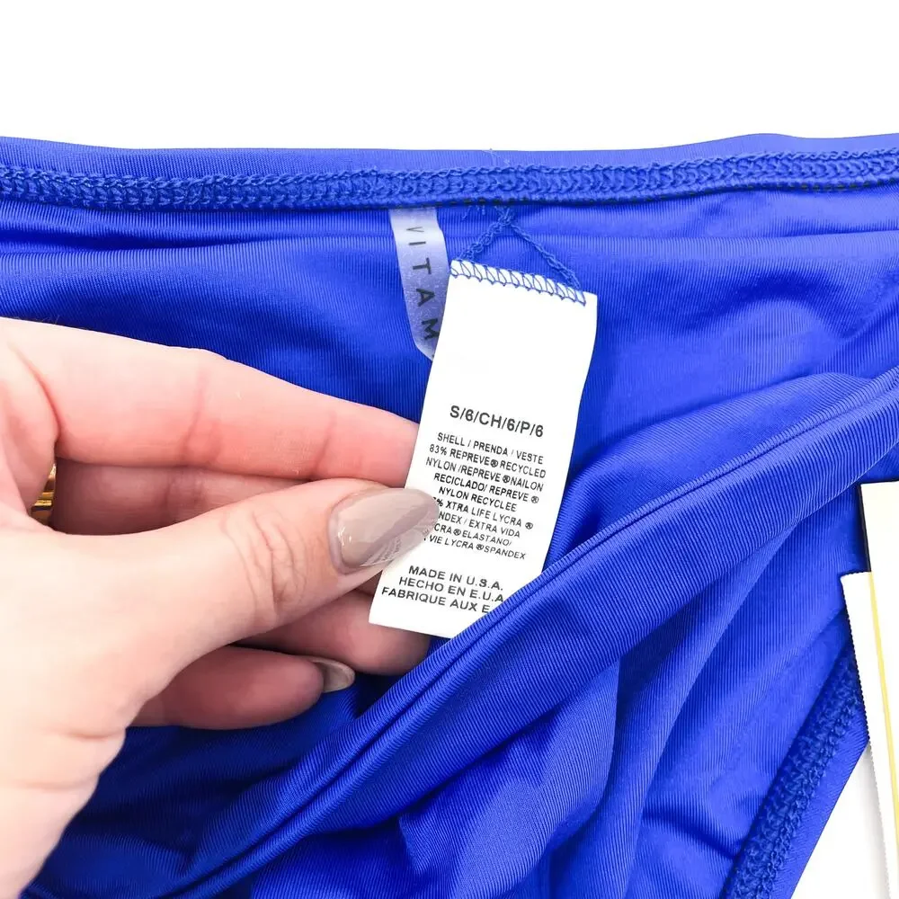 Vitamin A X Amahlia Stevens Blue‎ Bikini Bottoms